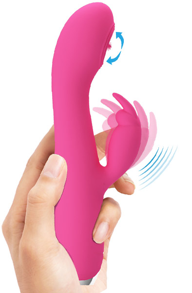 Pretty Love Rachel Pink 3 Leckfunktionen 12 Vibrationsmodi - Rabbit-Vibrator 2