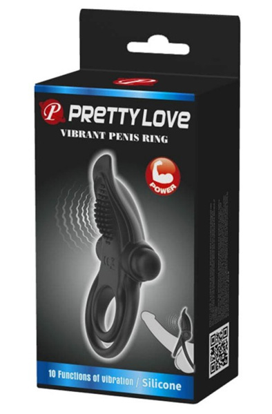Pretty Love Vibrant Penisring Schwarz - Vibrierender Penisring 2