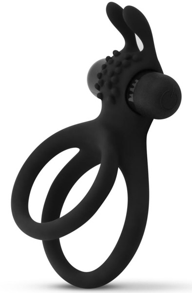 Pure doppelter vibrierender Penisring mit Hasenohren - Vibrierender Penisring 1