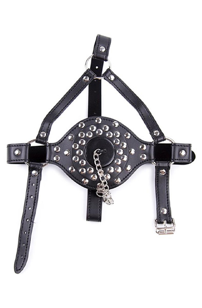 Pure Gesichtsgurt Knebel mit Toilettendeckel verstellbar - Knebel mit Geschirr 2