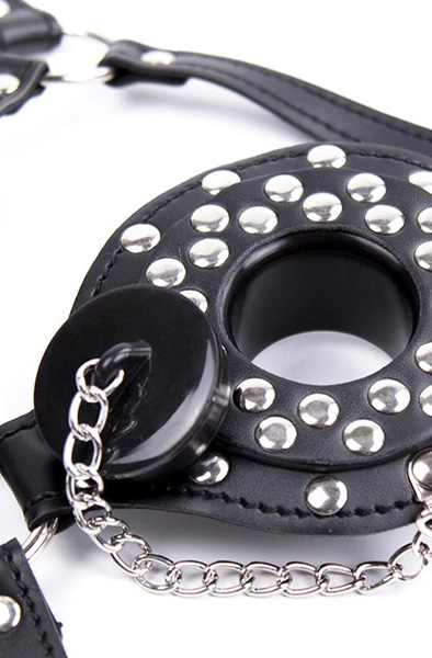 Pure Gesichtsgurt Knebel mit Toilettendeckel verstellbar - Knebel mit Geschirr 4