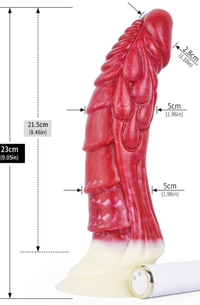 Rakshasa Vibrating Dildo 23 cm - Drachen-Dildo 3
