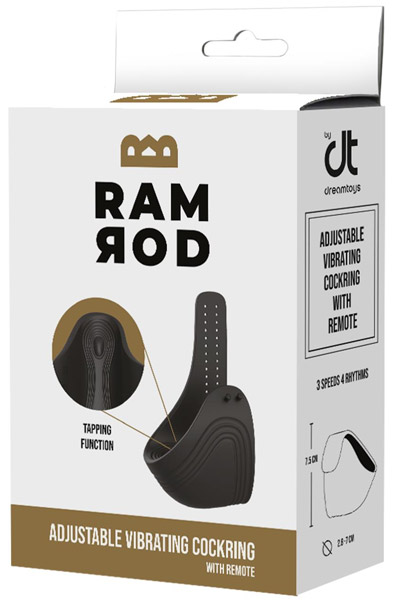 Ramrod verstellbarer vibrierender Cockring mit Fernbedienung - Vibrierender Penisring 8