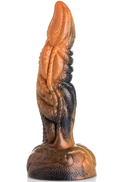 Ravager Gerippter Tentakel Silikon Dildo 20 cm - Drachen-Dildo 1