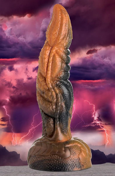 Ravager Gerippter Tentakel Silikon Dildo 20 cm - Drachen-Dildo 7