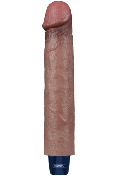 Real Softee Vibrationsdildo Braun 22,5 cm - Vibrierende Dildos 1