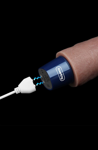 Real Softee Vibrationsdildo Braun 22,5 cm - Vibrierende Dildos 5