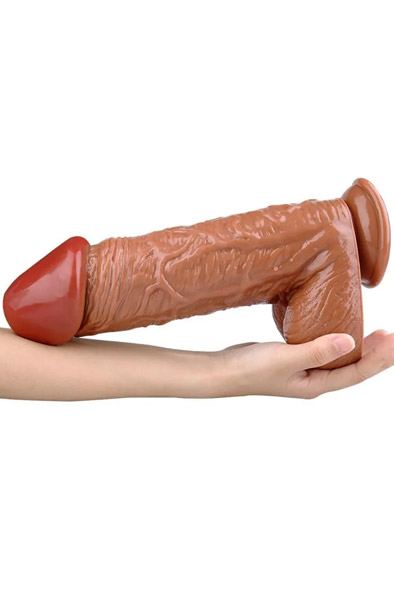 Real Up XXL Dildo Braun 28,5 cm - XXL-Dildo 2