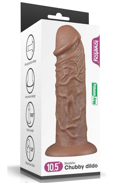 Realistic Chubby Dildo Flesh 26,5 cm - Dildo 3