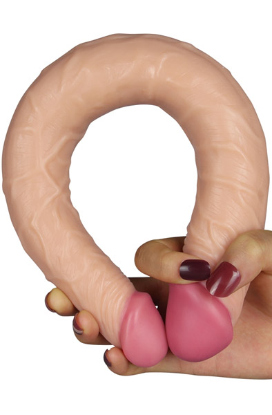 Realistischer Doppelpenetrator 35,5cm - Doppel-Dildo 2