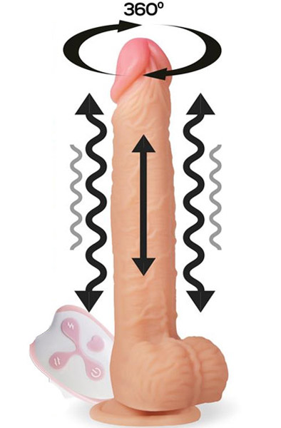 Realistischer ferngesteuerter vibrierender Dildo - Vibrierender Dildo 1