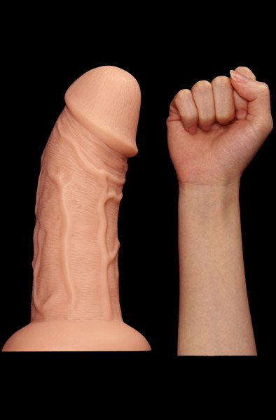 Realistischer Gebogener Dildo 24 cm - XL Dildo 2