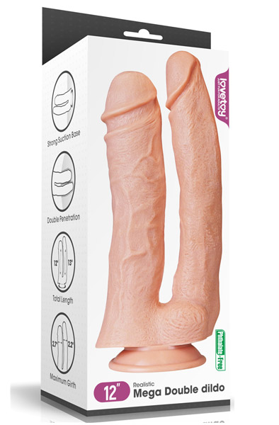 Realistischer Mega Doppeldildo 30,5 cm - Doppel-Dildo 3