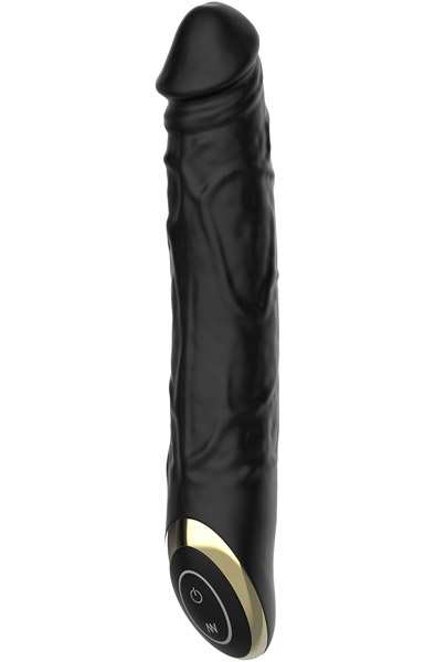 Realistischer Vibrationsdildo Schwarz 21 cm - Vibrierender Dildo 1