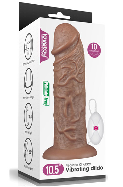 Realistischer vibrierender Dildo Chubby 26,5 cm - Vibrierender Dildo 4