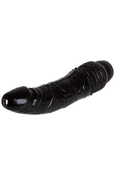 Realistischer Vibrierender Schwanz Schwarz 19 cm - Vibrierender Dildo 3