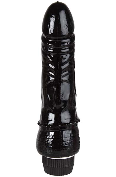 Realistischer Vibrierender Schwanz Schwarz 20 cm - Vibrierender Dildo 2