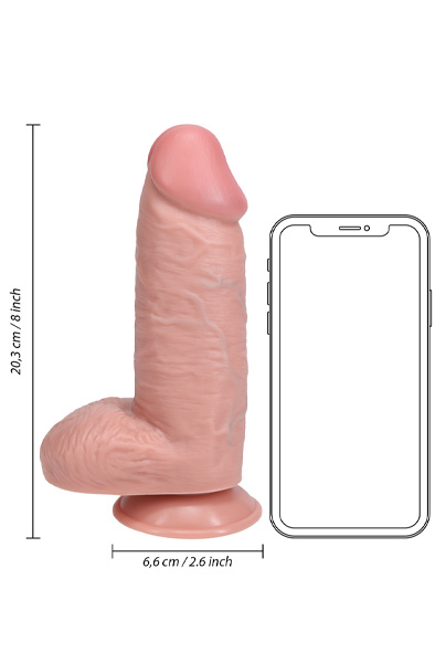 Realrock Extra Dicker Dildo 20,3 cm - Realistischer Dildo 5