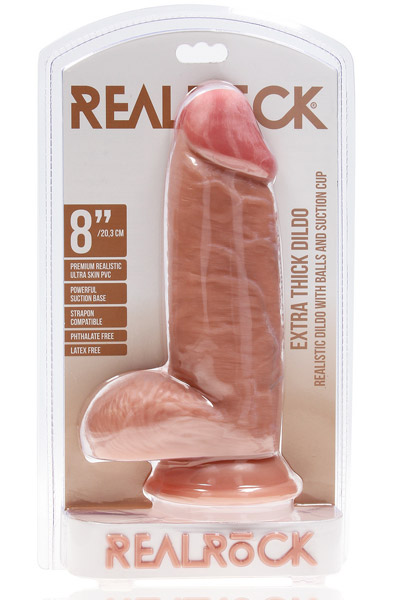 Realrock Extra Dicker Dildo 20,3 cm - Realistischer Dildo 6