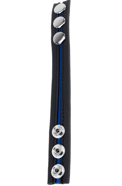 Red Cockring aus Leder in Schwarz/Blau - Cockring 2