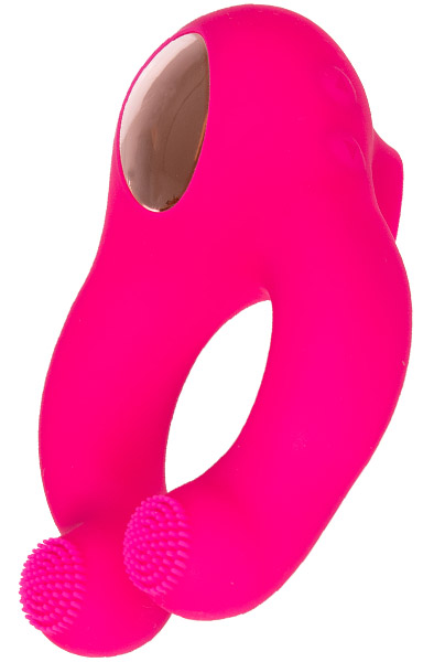 Remote Controlled Vibrating Licking Cock Ring Pink - Vibrierender Penisring 2