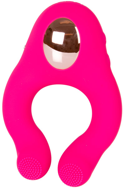 Remote Controlled Vibrating Licking Cock Ring Pink - Vibrierender Penisring 3