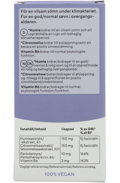 RFSU FemCare Entspannung & Schlaf 60 Kapseln - Kosttillskott 3