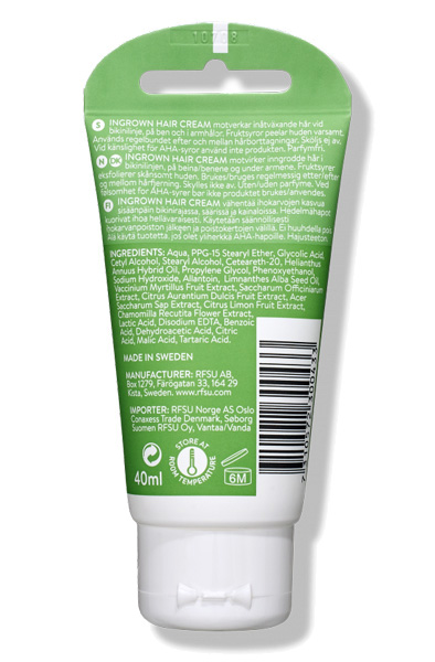 RFSU Intim Einwachsene Haare Creme 40ml - Intimrasur 2