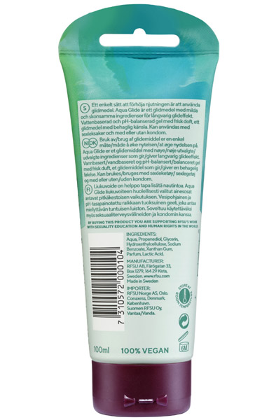 RFSU Sense Me Aqua Gleitgel 100ml - Wasserbasiertes Gleitmittel 2
