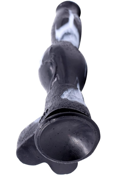 Roc Rapture Dildo Schwarz/Weiß 26 cm - Monster-Dildo 3
