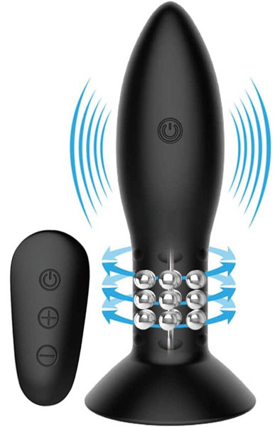 Rotation Beads Anal Plug 13 cm - Vibrierender Analplug 1