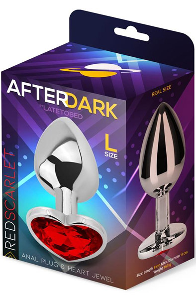 Roter Pleasure Penisförmiger Vibrator - Analplug aus Metall 4