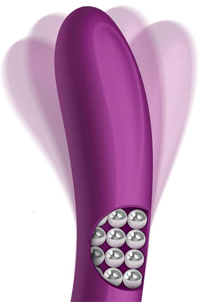 Rotierende Welle Kugeln & Stimulationsrad - Rabbit-Vibrator 2