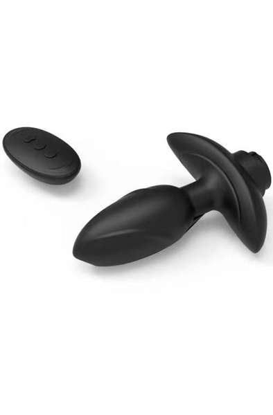 Rotierender Plug mit grauem Fell - Analplug in Tierform 3