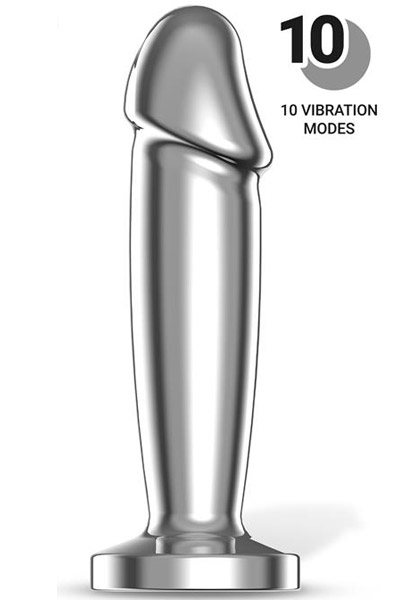 Sarmy Vibrations-Analplug Chrom Klein - Anal-Dildo mit Vibration 1