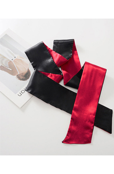 Satin Langes Augenbinde Rot - Augenbinde 3