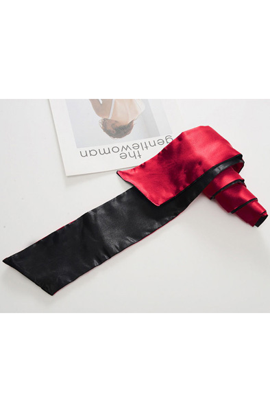 Satin Langes Augenbinde Rot - Augenbinde 4