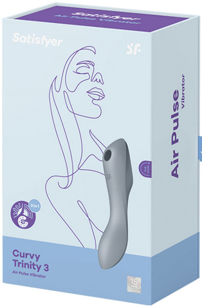 Satisfyer Curvy Trinity 3 Grau - Luftdruck-Vibrator 3