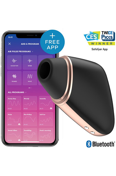 Satisfyer Love Triangle Schwarz - App-gesteuerter Klitoris-Vibrator 1
