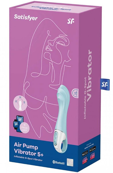 Satisfyer Luftdruck-Vibrator 5+ Blau - G-Punkt-Vibrator 5