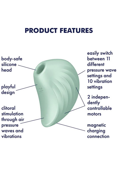 Satisfyer Perlentaucher Minze - Luftdruck-Vibrator 2