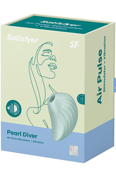 Satisfyer Perlentaucher Minze - Luftdruck-Vibrator 6