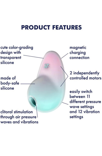 Satisfyer Pixie Dust Klitorisstimulator Mint Pink - Luftdruck-Vibrator 2