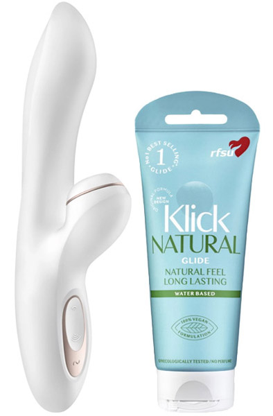 Satisfyer Pro G-Punkt Rabbit + Klick Naturgleitgel 100 ml - Angebote 1