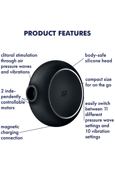 Satisfyer Pro To Go 3 Schwarz - Luftdruck-Vibrator 2