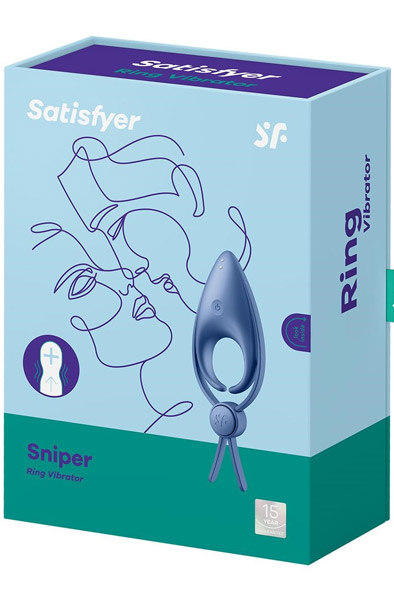 Satisfyer Sniper vibrierender Penisring blau - Vibrierender Penisring 4