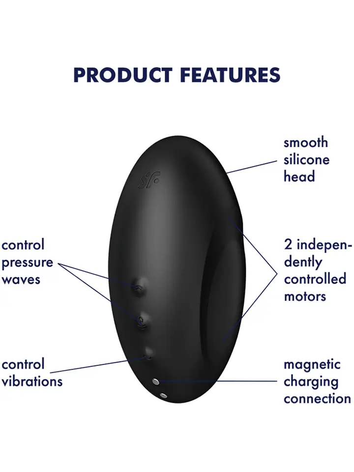 Satisfyer Vulva Lover 3 Schwarz - Luftdruck-Vibrator 2