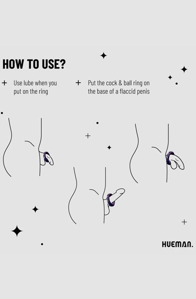 Saturn Vibrationsring für Penis und Hoden - Vibrierender Penisring 2
