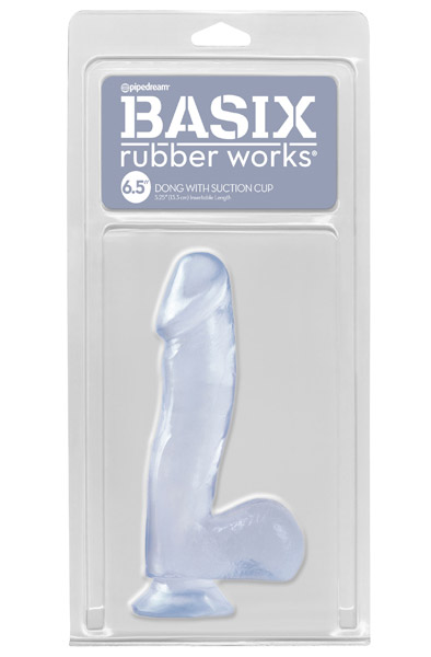 Schwanz mit Saugnapf Transparent 16,5 cm - Dildo 2