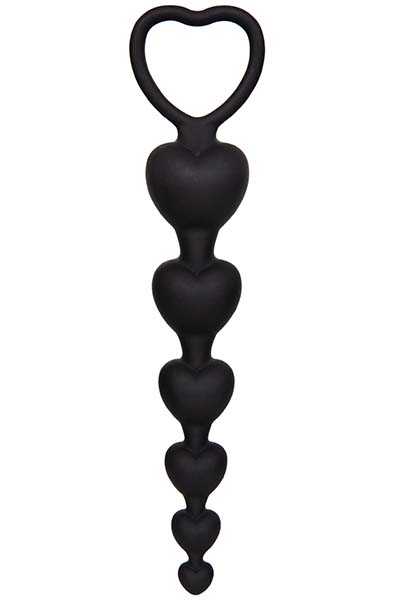 Schwarz Silikon-Analkugeln 19 cm - Anal-Kugeln 1